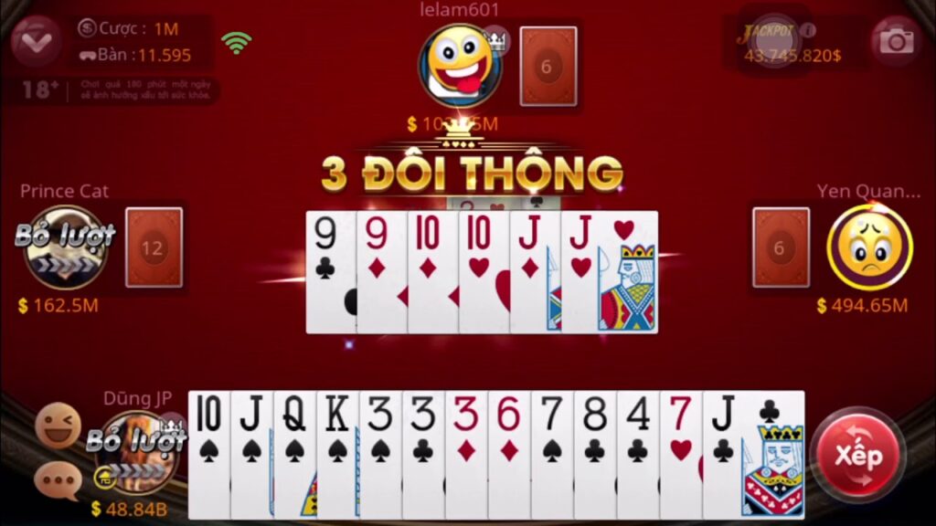 Đánh bài nhanh và mạnh khiến đối phương dễ dàng bị tâm lý